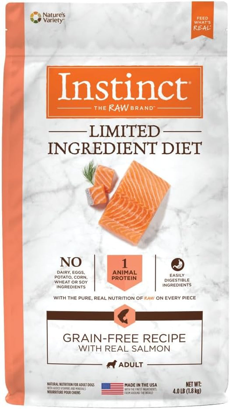 Limited Ingredient Diet, Natural Dry Dog Food, Grain Free Recipe - Real Salmon, 20 Lb. Bag