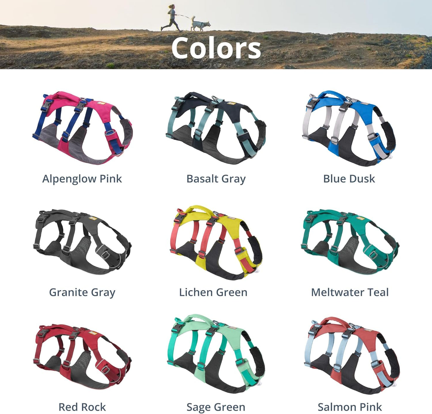 Flagline Dog Harness - Reflective Padded No-Pull Harness with Handle in Meltwater Teal, Size Medium