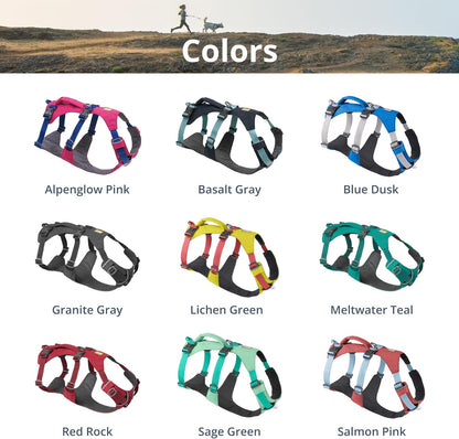 Flagline Dog Harness - Reflective Padded No-Pull Harness with Handle in Meltwater Teal, Size Medium