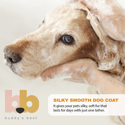 Oatmeal Dog Shampoo and Conditioner for Sensitive Skin - Moisturizing Coconut Vanilla Bean Scented Wash for Dogs, 32 oz